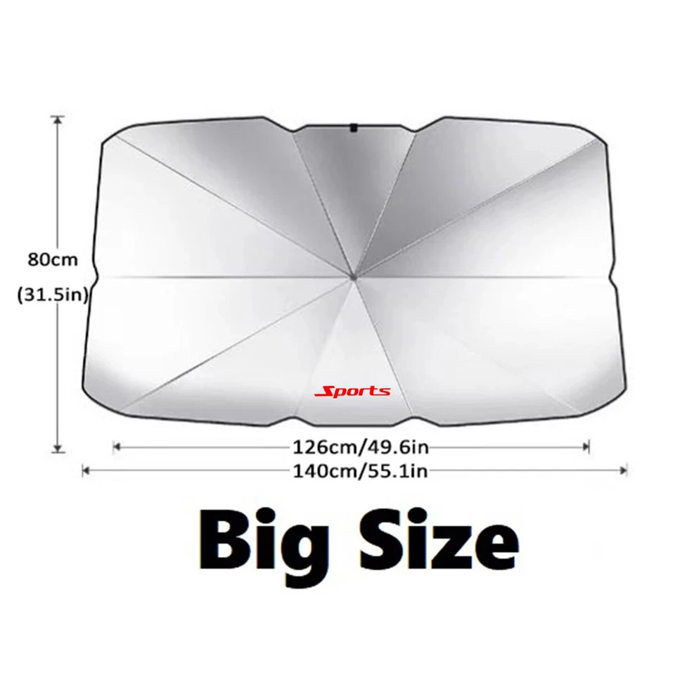 Cubierta de visera de ventana delantera parabrisas para Ford F150 GMC Sierra Ram 1500 Foto 3 de 4