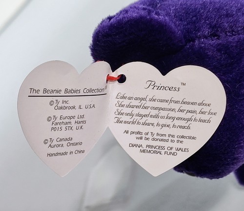 TY® 1997 Beanie PRINCESS DIANA™ P.E Pellets MINT - Picture 6 of 7