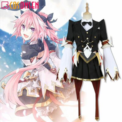 Fate/Grand Order FGO Astolfo Saber Cosplay Costume Dress Full Suit