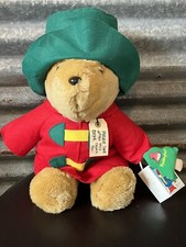 Paddington Bear Holiday Plush Toy 16" Ornament Sears Kids Gift 89413 Christmas