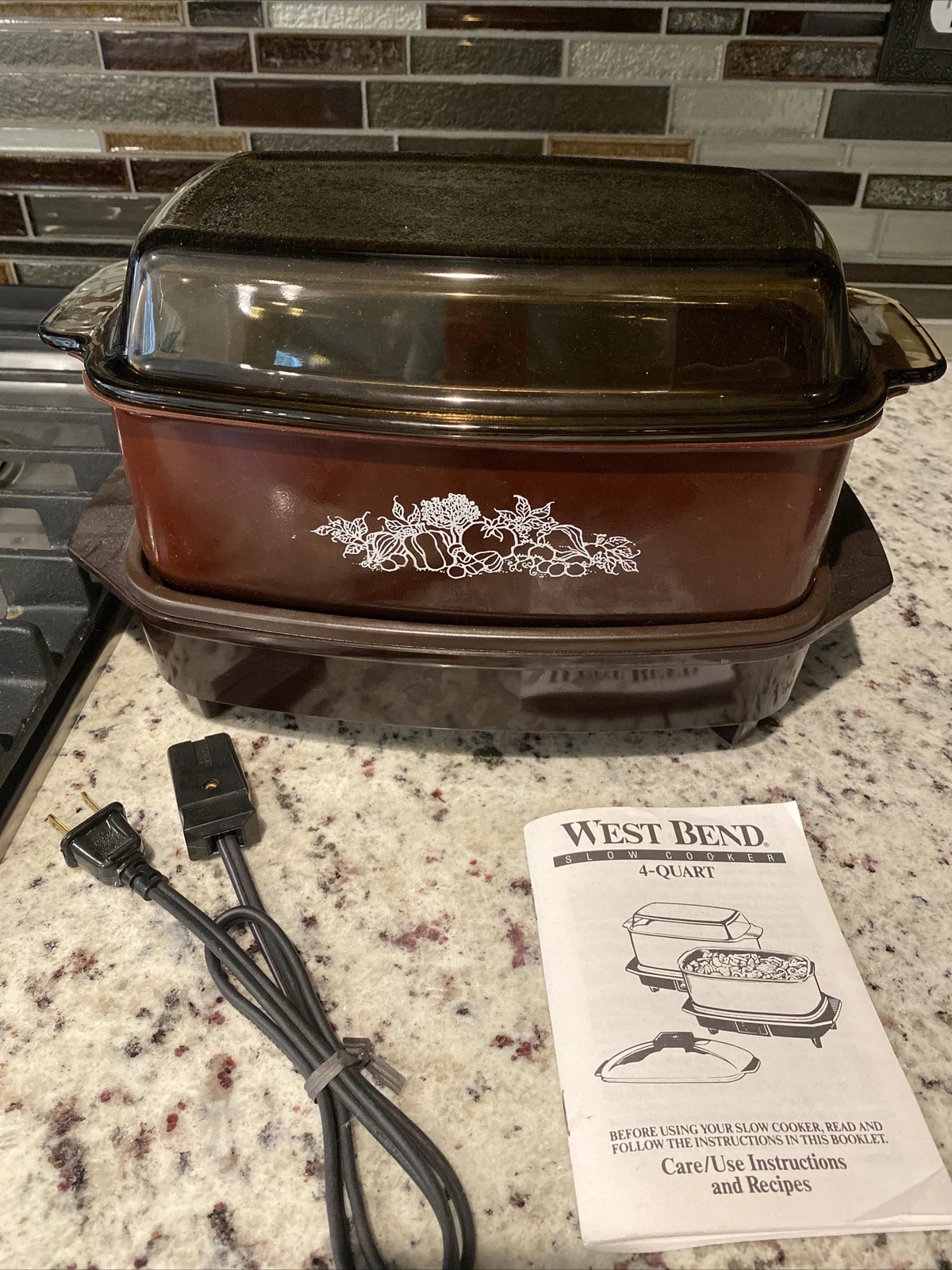 Vintage West Bend Multi-Purpose Slow Cooker 4 Quart