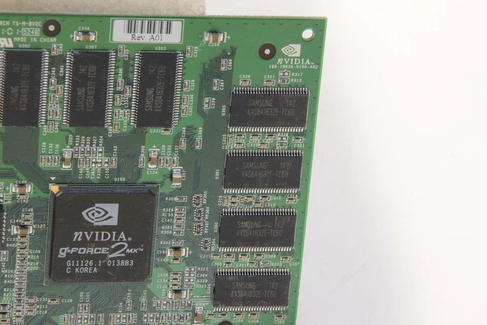 Nvidia 180-10036-0100-A02 GeForce 2MX AGP Video VGA Card. SKU221448 - Image 2 of 4