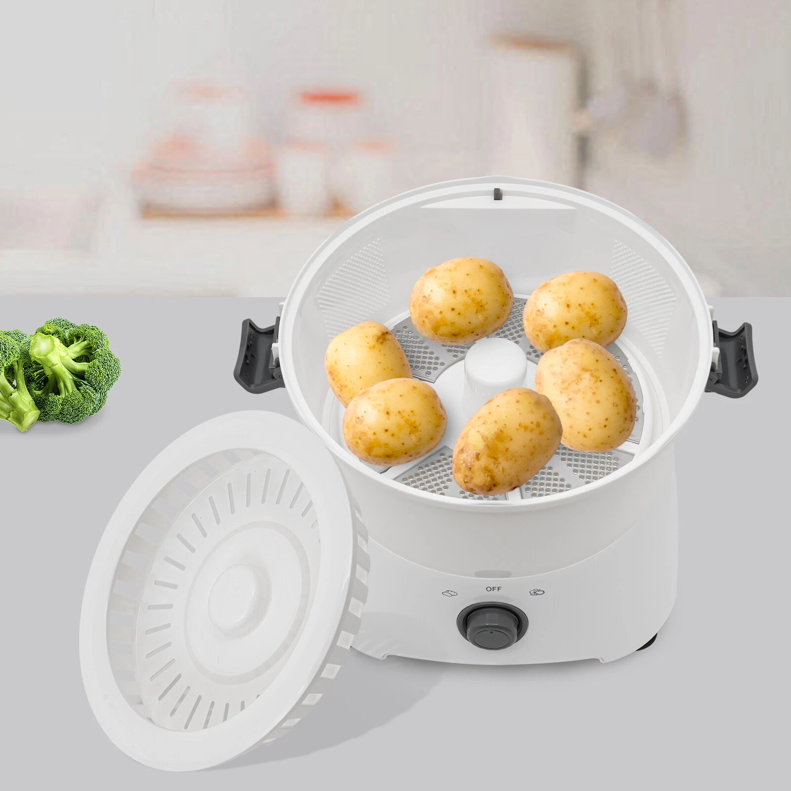 Electric 85W 110V Fruit Vegetable Kitchen Peeler Potato Automatic Spinner Peeler