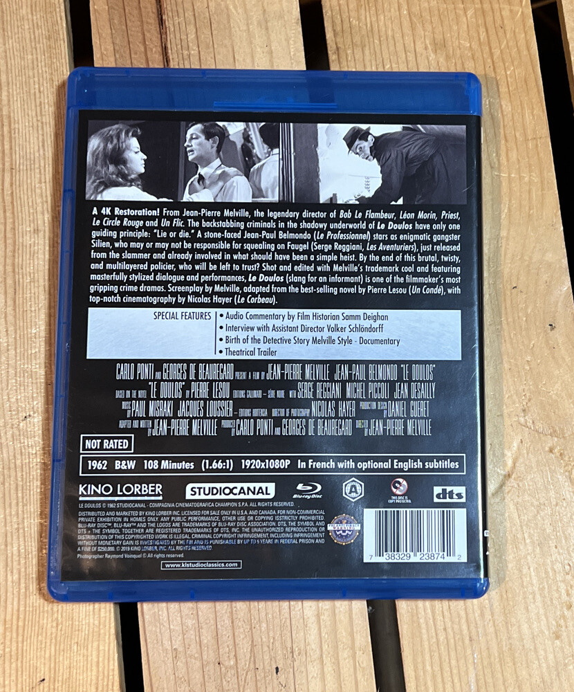 Le Doulos (The Finger Man) (Blu-ray, 1962) 738329238742| eBay