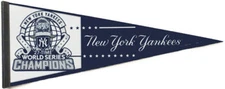 2009 New York Yankees MLB 27 Time World Series Champions 12 X 30 Felt Pennant