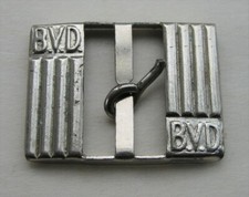 Old Vintage Metal BVD Buckle for Mens Underwear Garment Belt Strap Suspender