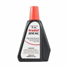 Red Self-inking Stamp Ink, Trodat 2 Oz Drip Spout Bottle