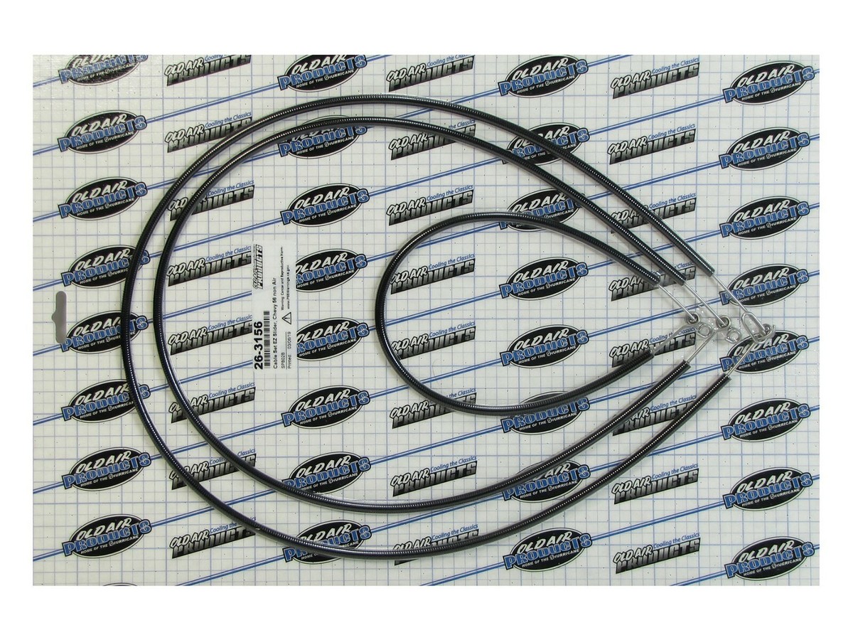 ★★C★★ EZ Slider Cable Set 1956 Chevy Full Size Models w/Heat Only (3PCS