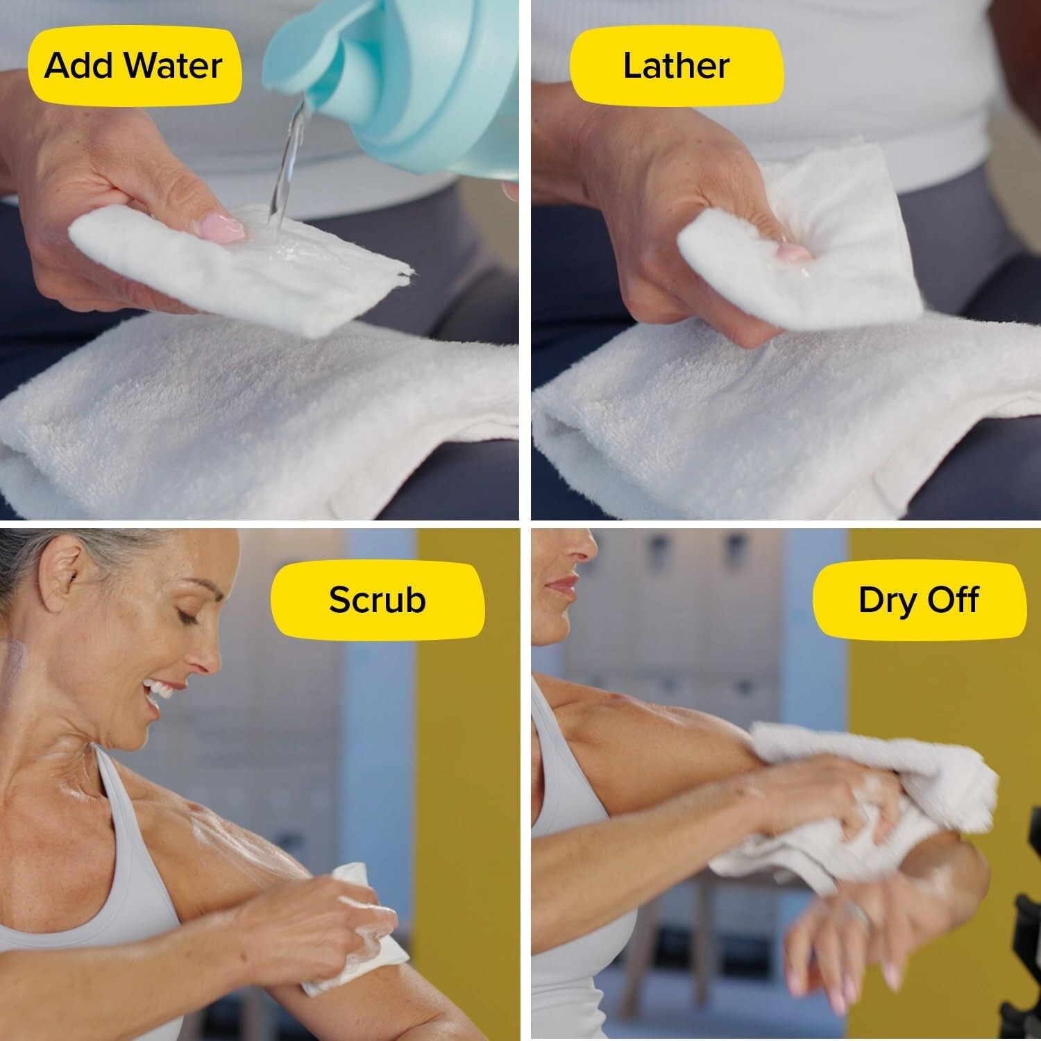 Skunky Disposable Rinse-Free Bathing Sponge Wipes,AS-SEEN-ON-TV,Cleans WithouUS
