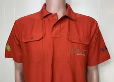 MINT DENTISTRY Under Armour Polo Mens Large Shirt Employee Work Uniform HeatGear