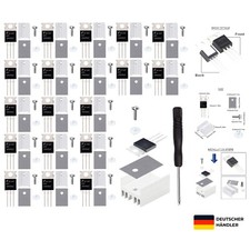 20 Mosfet Transistor N-Kanal 30A 60V mit Kühlkörper für Elektronikprojekte