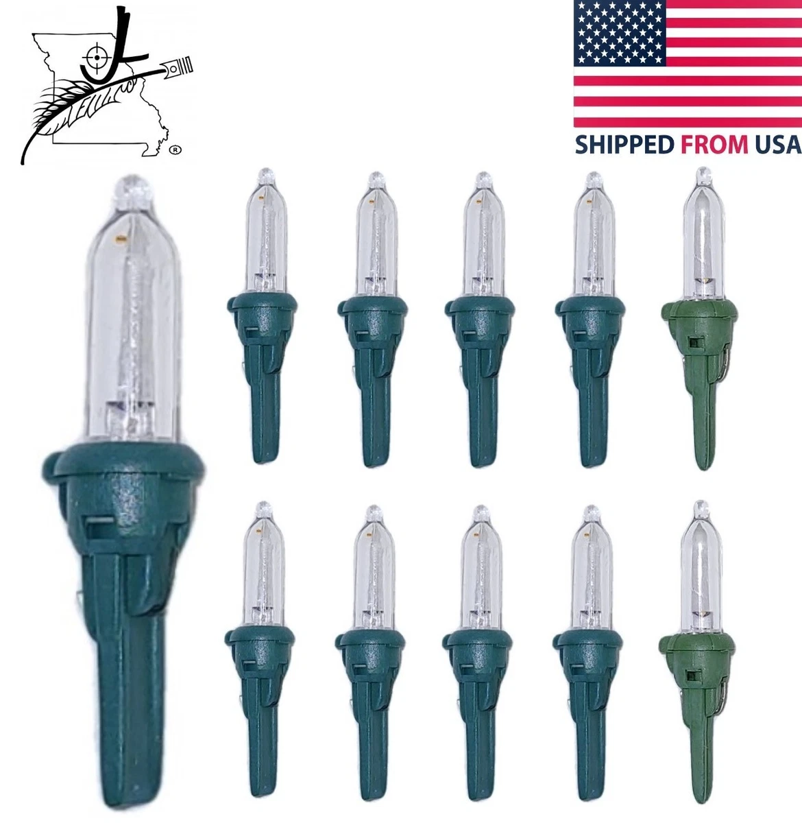 10 GE 3.3 V .066 W Watt LED Mini Clear Bulb Christmas Light Bulbs Tree Light FS