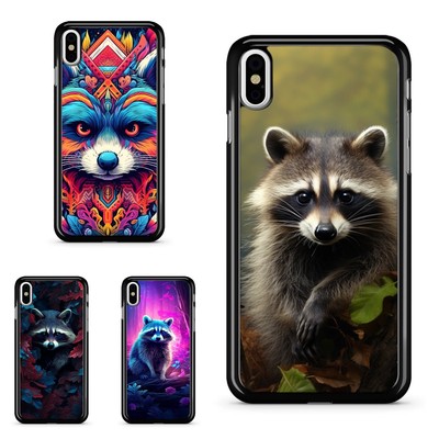 Phone Cases For iPhone XS 11 12 13 14 15 16 Pro Max Cool rainbow raccoon