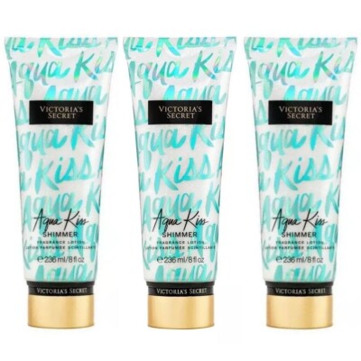 NEW! Lot of Victoria's Secret Aqua Kiss Shimmer Fragrance