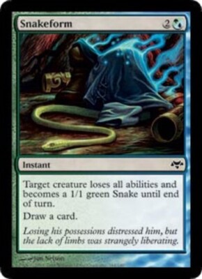 1x Snakeform - Foil MTG - Eventide - Moderate Play