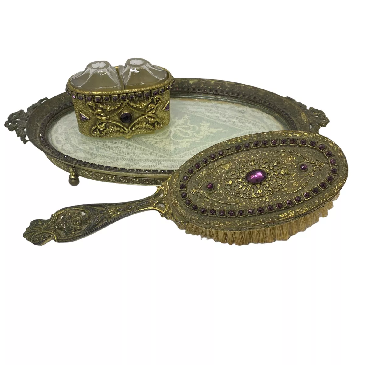 Antique vanity set deals