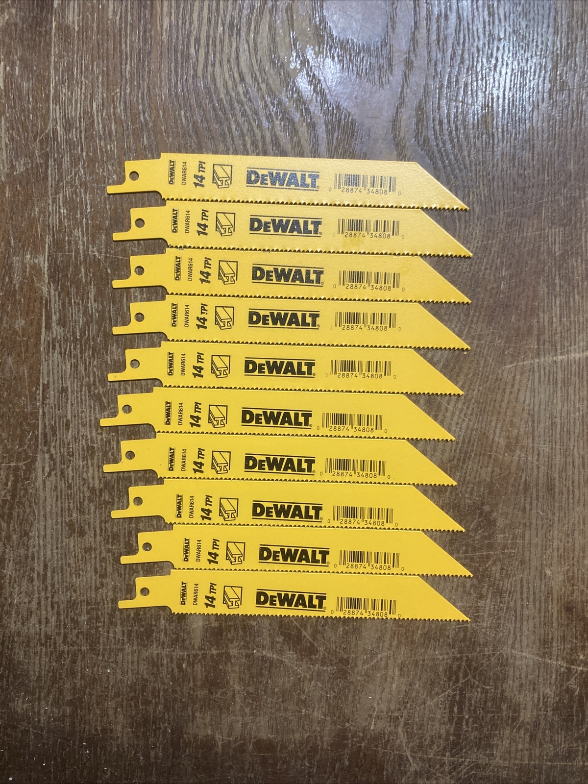 Reciprocating Saw Blades DeWalt 6” 14 TPI Metal Cutting For Sawzalls