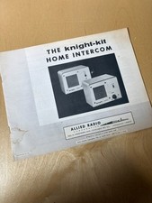 Knight-Kit Home Intercom Assembly Manual Allied Radio Vintage