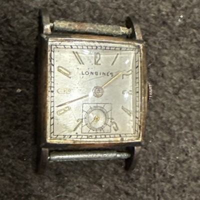 Vintage Longines Swiss 10k GF Men s Watch - 40's Era WIND UP - Working! NO STRAP