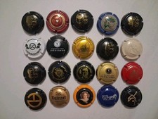 lot 20 capsules de champagne PIPER LP DRAPPIER DE GAULLE RUINART SECONDE REIMS 