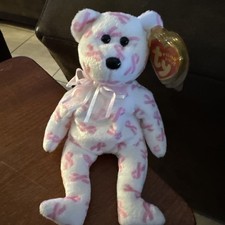 TY Beanie Baby - GIVING the Bear (Breast Cancer Awareness Bear) (8 inch) 