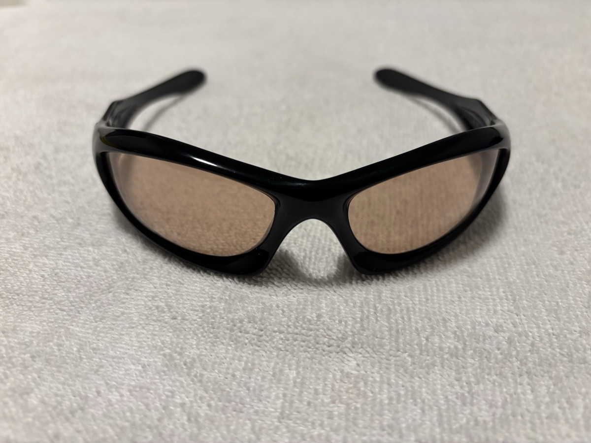 Oakley Monster Dog Polished Black Sunglasses - VR50 to Brown