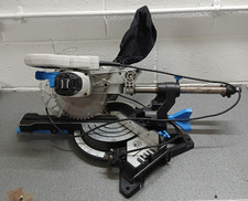 Used Mac Allister 1500W 220-240V 210mm Corded Sliding Mitre Power Saw MMIS210S-B