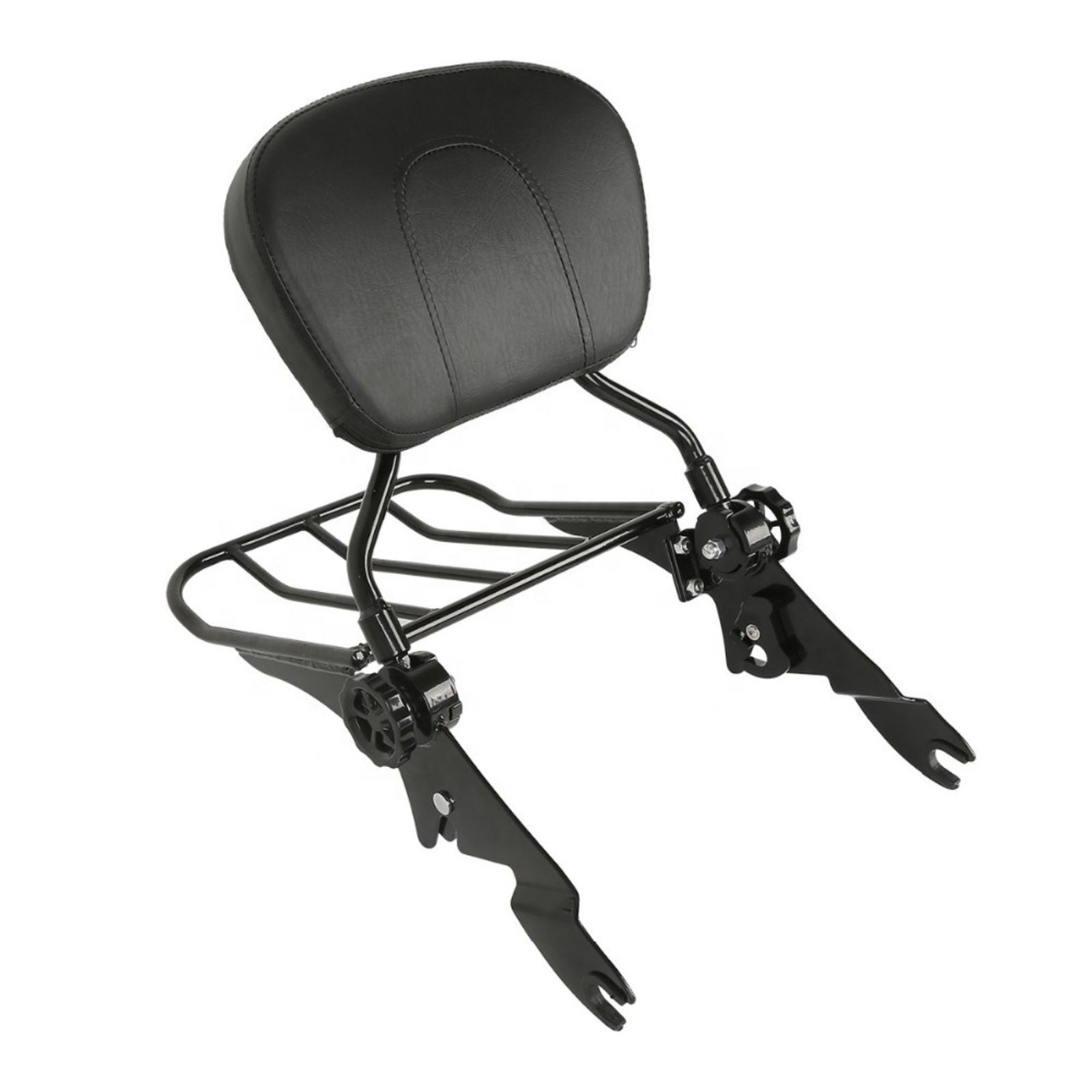 Detachable Black Sissy Bar w/Rack for Harley-Davidson FLHTC 09-09