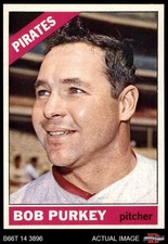 1966 Topps #551 Bob Purkey Pirates SHORT-PRINT 8 - NM/MT