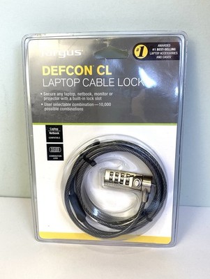 Targus DEFCON CL Laptop Cable Combination Lock New Sealed Package