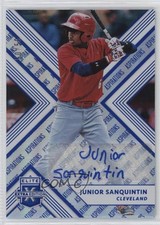 2018 Elite Extra Edition Aspirations Blue 50/50 Junior Sanquintin #116 Auto s3g