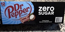 Limited Edition Dr. Pepper Creamy Coconut Zero Sugar 12-Pack CANS Exp Aug 2026