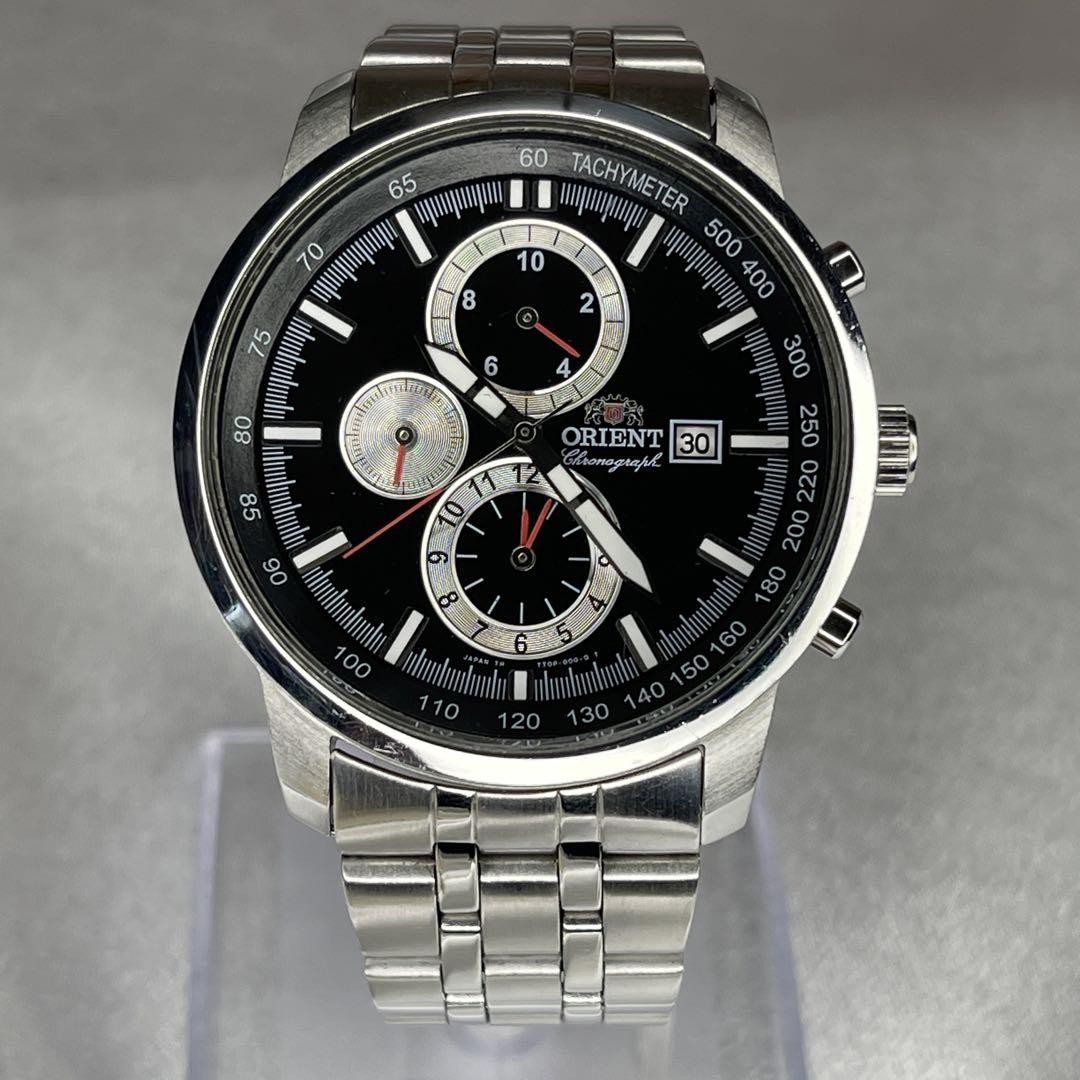ORIENT クロノグラフ QZ メンズ 【美品】TT0P-C3-B ORIENT Chronograph QZ Men's Watch TT0P-C3-B | eBay