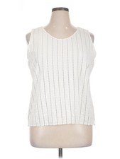 Unbranded Women Ivory Sleeveless Blouse XL