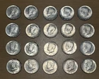 90% Silver 1964 Kennedy Half Dollars - BU - Roll of 20 - $10 Face Value