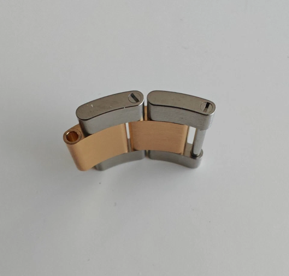 Pulseira Rolex Oyster link 17mm, aço, ouro maciço, para 326933, 126603, 126613LN - Imagem 4 de 4