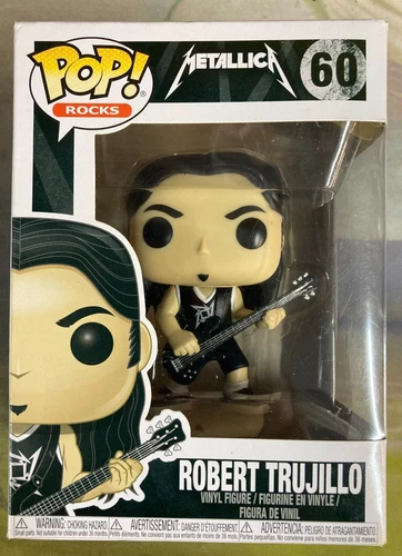 Metallica Robert Trujillo Funko Rocks Pop #60 Vaulted - Box Damage