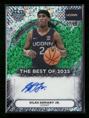 2025-26 Bowman Best U Silas Demary Jr. Auto Green Mini Diamond #/99 #BA-SD