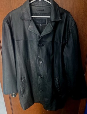 Gianna Lorenzi Women s Leather Jacket, Soft, Button-Up, with Pockets, Size XL