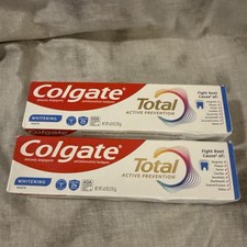 2-Pack Colgate Total Whitening Toothpaste 24h Protection 6oz 170g Exp 1/2027