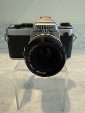 Near Mint Nikon FE Silver 35mm SLR Film Camera Ai 50mm f/1.4 from Japan