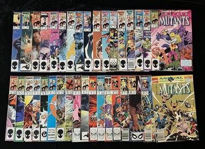 The New Mutants Comic lot - 35 books 1984 to 1991, Some KEY, Direct &Newsstand