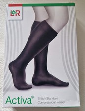 NEW ACTIVA CLASS 2 BELOW KNEE COMPRESSION SUPPORT STOCKINGS CLOSED TOE 18-24mmHg