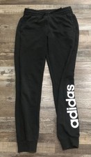 Adidas Womens Small Black Sweatpants Jogger Joggers