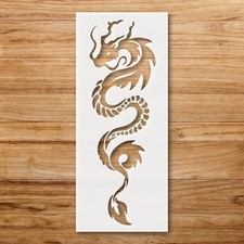 Dragon Silhouette Wall Art Stencil for Fantasy - Inspired Home Decor - StencilAi