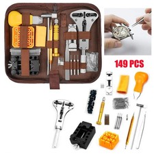 149 Pezzi Kit Attrezzi Riparazione Orologi Apricassa Posteriore Rimozione Molla Pin Barre Orologiaio