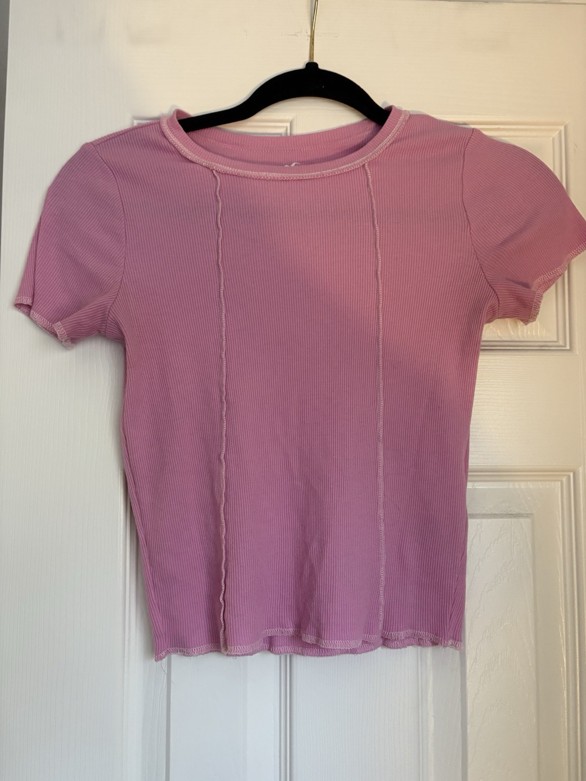 Hollister, Women’s, Must Have Baby Tee Pink, Size S, Cropped