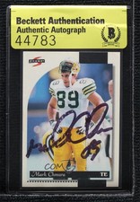 BAS 1996 Score Mark Chmura #155 Authentic Auto 3c7