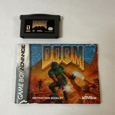 Activision Doom Nintendo Game Boy Advance GBA Game + Manual Tests Good