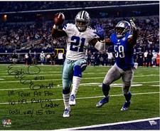EZEKIEL ELLIOTT Dallas Cowboys STATS Autographed 8x10 Signed Photo Reprint